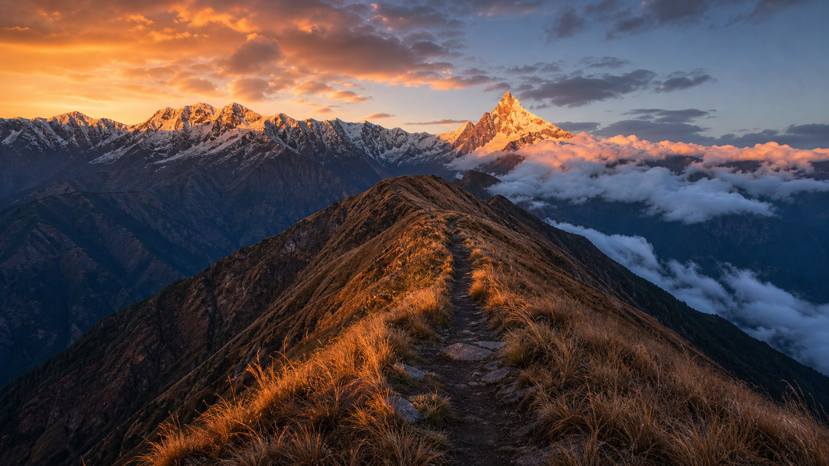 Mardi Himal Trekking super realistic image 7